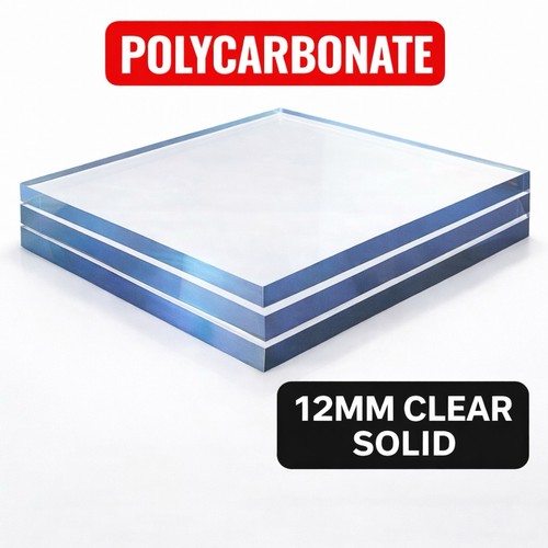12mm clear solid - solid, polycarbonate